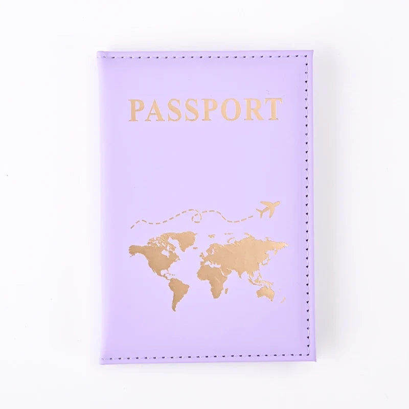 Solid Passport Holder Cover, Protective Travel Wallet, Lightweight Unisex Card Case in 10 Color Options - product view 6