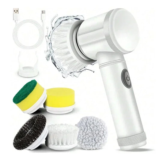 5 in 1 Cordless Electric Spin Scrubber, electric spin scrubber product view 1