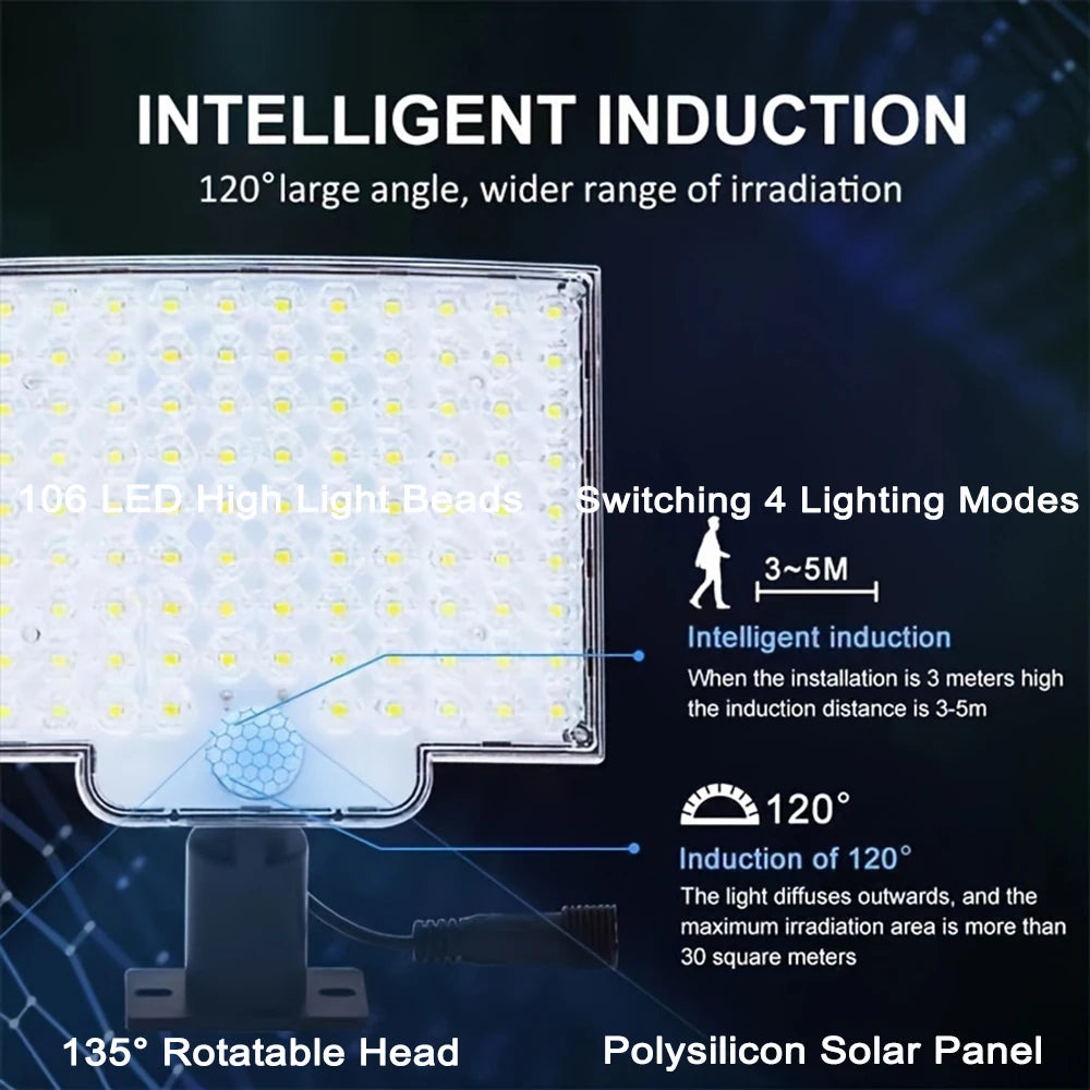 solar flood lights - product view 4