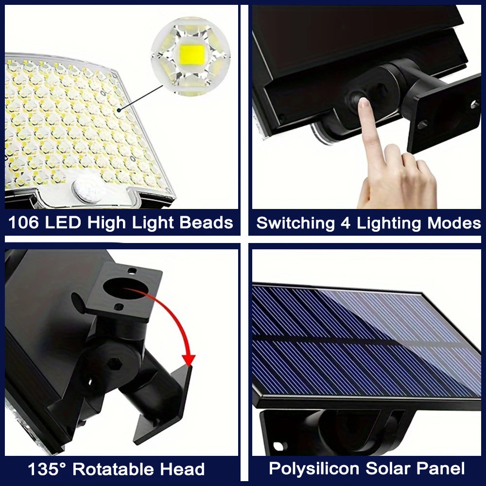 solar flood lights - product view 6