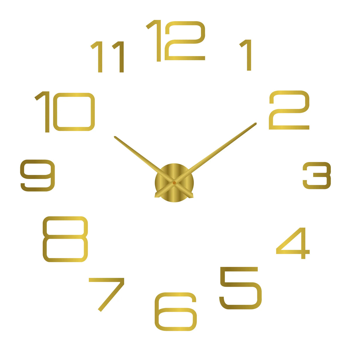 DIY Acrylic Wall Clock, Frameless 2D or 3D Quartz-Style Wall Decor, Large 16, 36 or 48 Inch Design for Living Room - product view 1