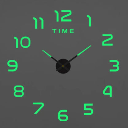DIY Acrylic Wall Clock, Frameless 2D or 3D Quartz-Style Wall Decor, Large 16, 36 or 48 Inch Design for Living Room - product view 5