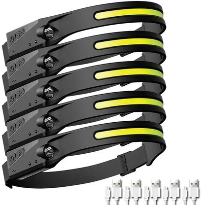 Rechargeable LED Headlamp, Motion Sensor, Three Lighting Levels, 3W Lithium Battery Head Torch for Camping and Work - product view 6