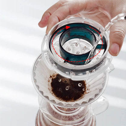 Reusable Coffee Filter Dripper Shower, 19-Hole Even Water Flow, Plastic Pour-Over Brewing Tool for Kitchen and Café - product view 3