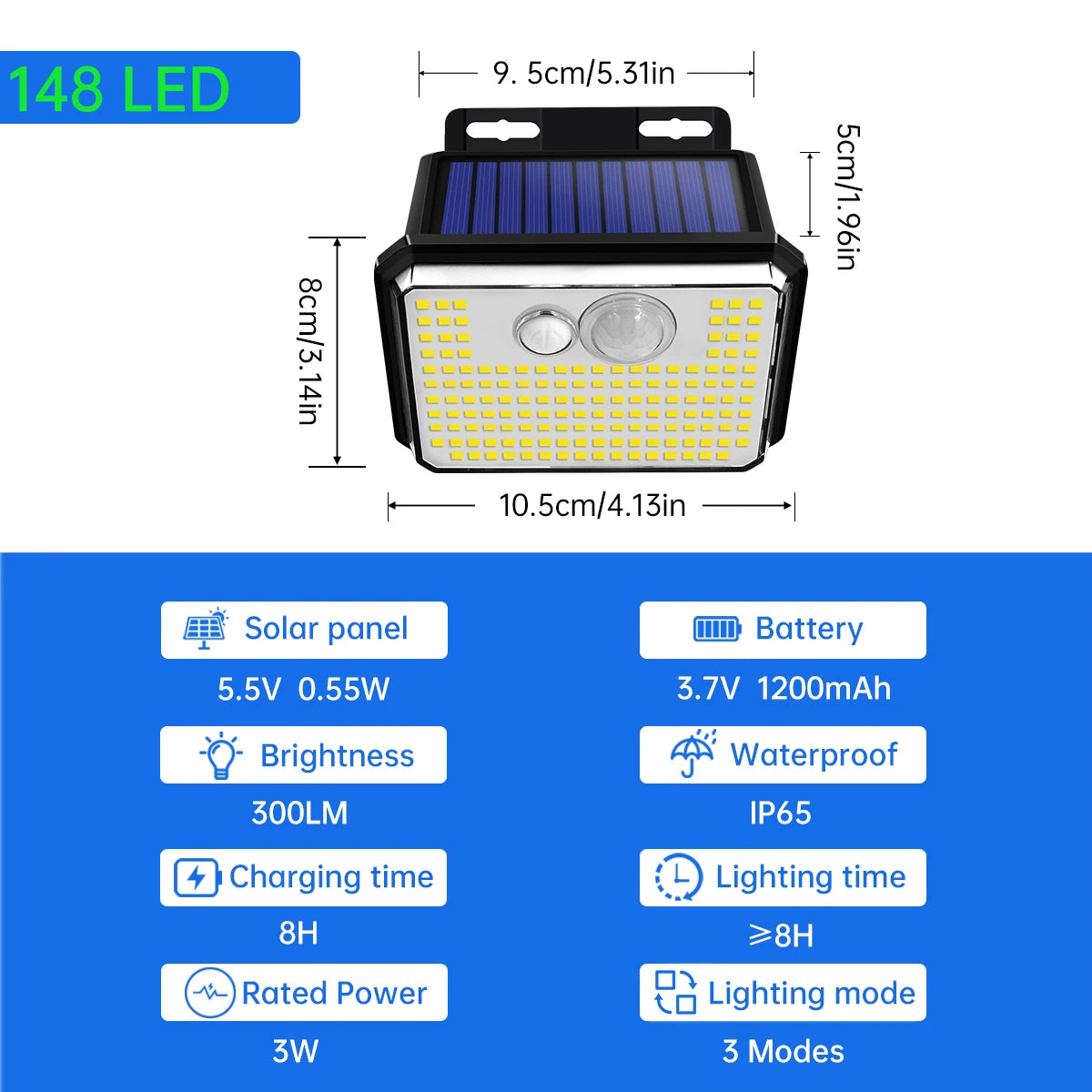 motion sensor driveway light - product view 3