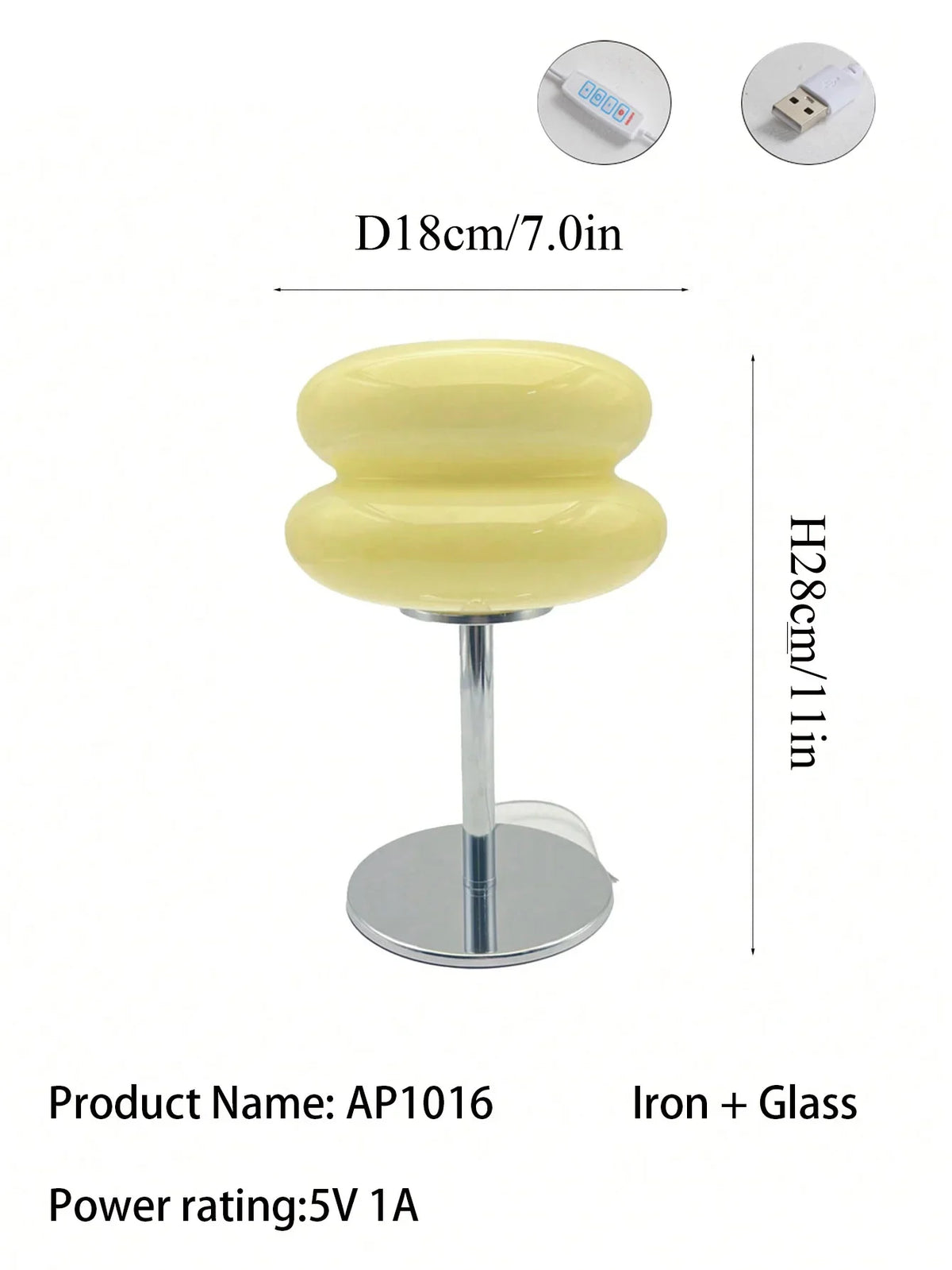 LED table lamp, product view 5
