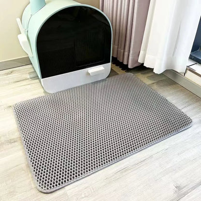 Cat Litter Mat, Double-Layer Waterproof Non-Slip Washable Litter Trapper, Foam Pet Toilet Pad in 30x30 to 60x90cm - product view 3