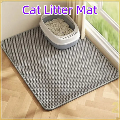 Cat Litter Mat, Double-Layer Waterproof Non-Slip Washable Litter Trapper, Foam Pet Toilet Pad in 30x30 to 60x90cm - product view 4