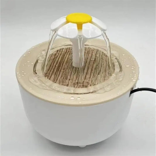 Pet Water Fountain, 1.2L Recirculating Cat Drinker with Filter, 3 Flow Modes, Plastic Body and USB or Plug Options - product view 1