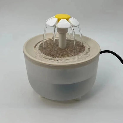 Pet Water Fountain, 1.2L Recirculating Cat Drinker with Filter, 3 Flow Modes, Plastic Body and USB or Plug Options - product view 4