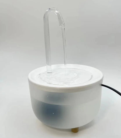 Pet Water Fountain, 1.2L Recirculating Cat Drinker with Filter, 3 Flow Modes, Plastic Body and USB or Plug Options - product view 6