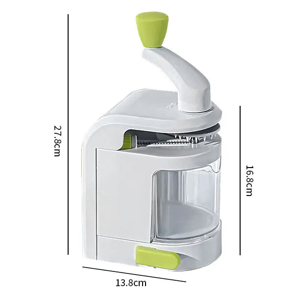 Vegetable Spiralizer Cutter, 4-in-1 or 5-in-1 Slicer with Stainless Steel Blades, Suction Base and Foldable Design - product view 2