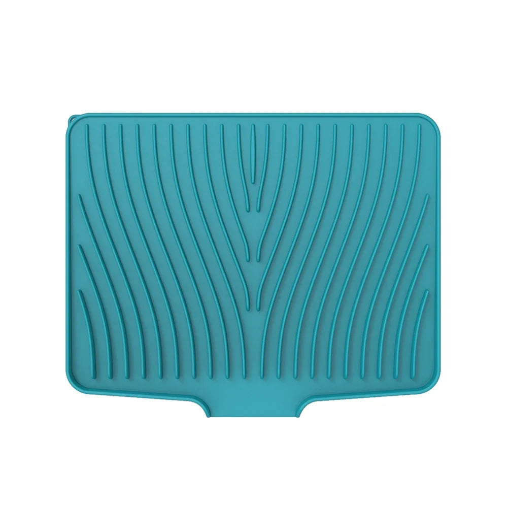 Silicone Dish Drying Mat, 40 × 33cm Drain Pad with Drain Lip, Heat-Resistant Kitchen Counter Mat - product view 1
