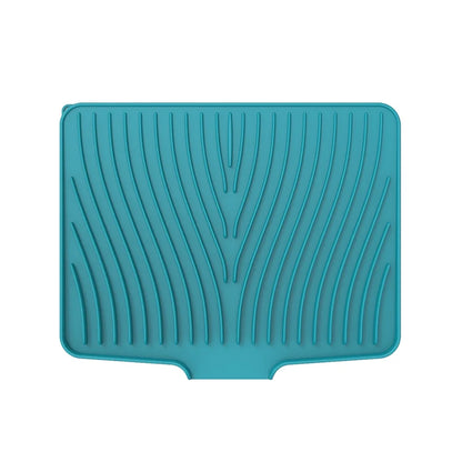 Silicone Dish Drying Mat, 40 × 33cm Drain Pad with Drain Lip, Heat-Resistant Kitchen Counter Mat - product view 1