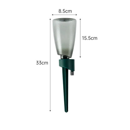 Self-Watering Planter Insert, Adjustable Speed Drip Irrigation Device, Durable Plastic Plant Watering Spike in Green or Blue - product view 1