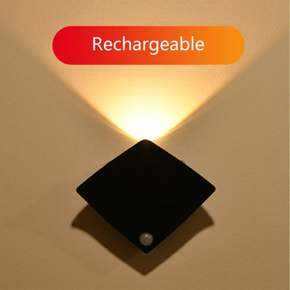 Outdoor Wall Light with Sensor Switch, ABS Body, Dry Battery Power, Bulb Included for Porch, Balcony and Corridor - product view 1