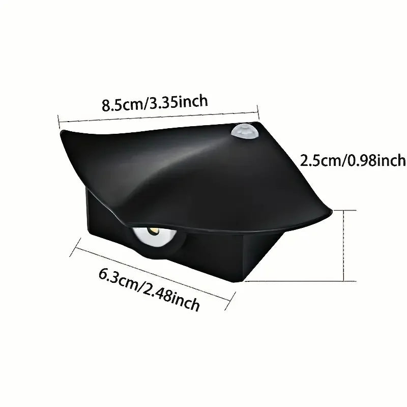 Outdoor Wall Light with Sensor Switch, ABS Body, Dry Battery Power, Bulb Included for Porch, Balcony and Corridor - product view 3