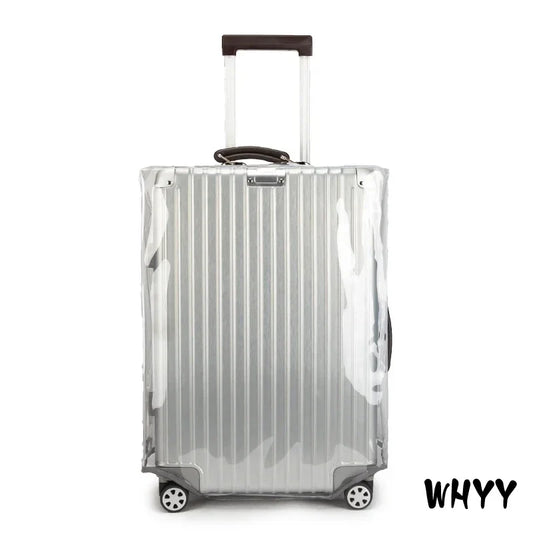 Clear PVC Suitcase Cover, Reusable Luggage Protector with Hook-and-Loop Closure, Sizes 18–32 Inch for Travel - product view 1