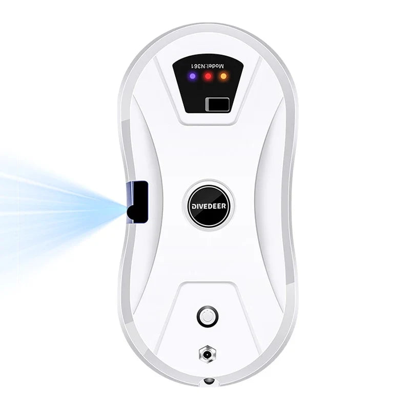Magnetic Window Cleaning Robot, Automatic Water Spray, Anti-Fall Design, Remote Control, EU Plug, 100–240 V - product view 1