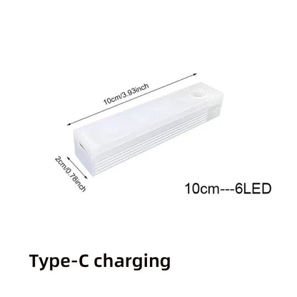 Rechargeable LED Cabinet Light, Motion Sensor, Magnetic Mount, Stepless Dimming, 10–50 cm, Closet and Kitchen Light - product view 1