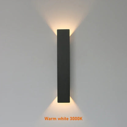 Modern LED Outdoor Wall Light, Aluminum AC Fixture, 85-265V, Warm or Cold White, 2W-24W Options for Home Lighting - product view 3