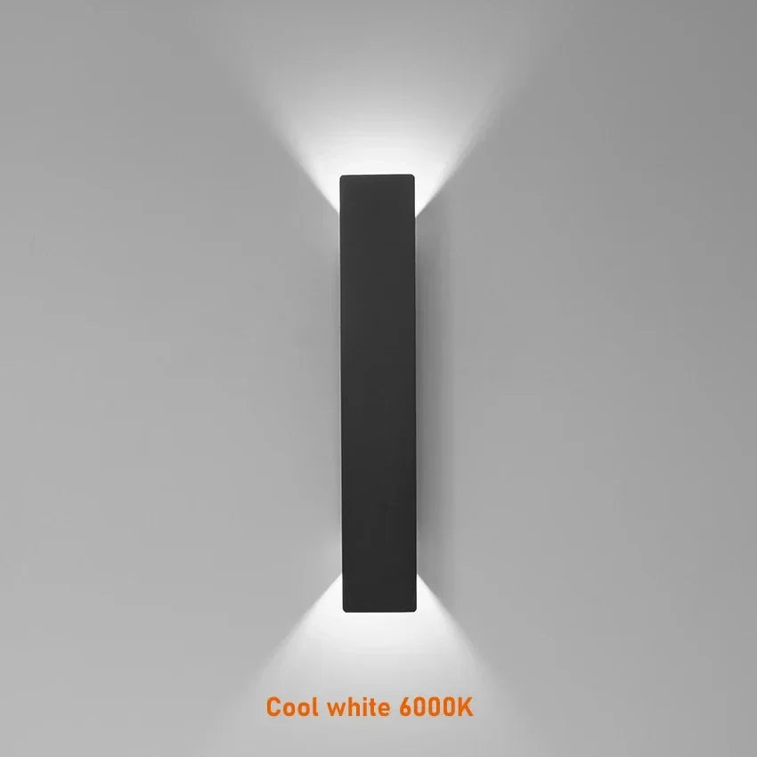 Modern LED Outdoor Wall Light, Aluminum AC Fixture, 85-265V, Warm or Cold White, 2W-24W Options for Home Lighting - product view 4