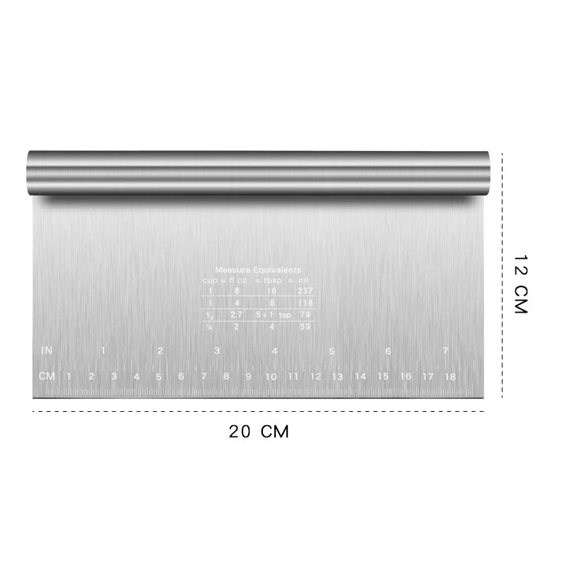 stainless dough scraper - product view 1