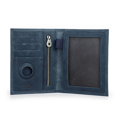 Passport Holder Travel Wallet, Solid Design in Coffee, Brown, Red, Gray, Green and Blue Color Options - product view 6