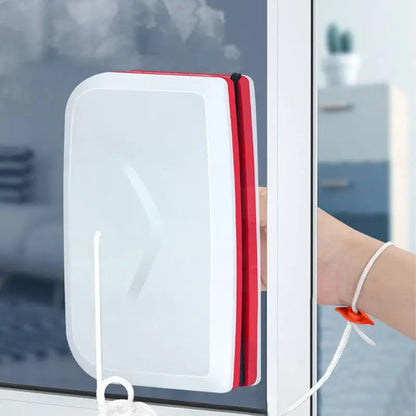 Magnetic Window Cleaner, Double-Sided Microfiber Glass Wiper with PP, Magnet, Silicone Strip, 16.5 cm Size - product view 2