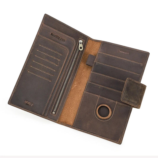 Passport Holder, Solid Travel Wallet in Five Color Options for Passport Carrying and Trip Organization - product view 1