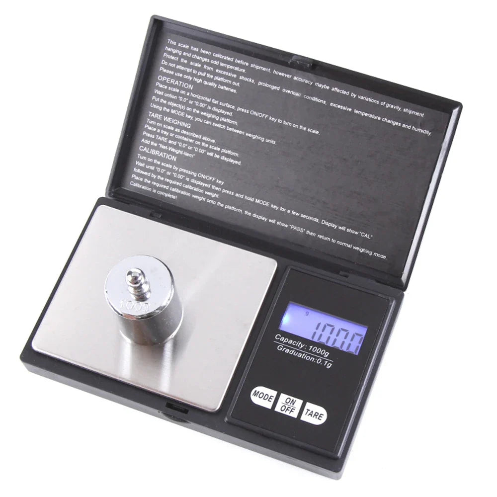 Digital Pocket Scale, 0.01 g Jewelry and Kitchen Scale, LCD Balance with 100 g to 1 kg Capacity Options - product view 2