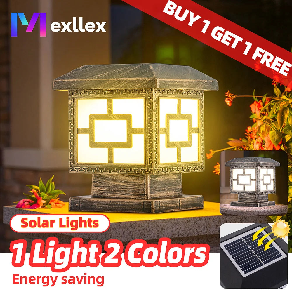 solar post cap light - product view 5