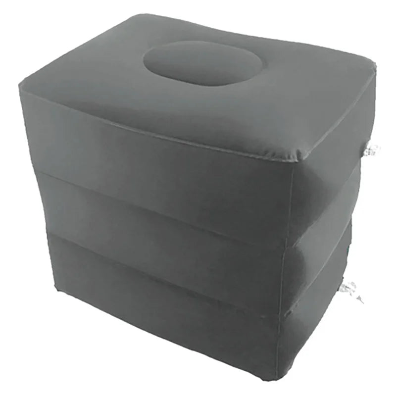 Inflatable Travel Foot Rest Pillow, PVC Rectangle Foot Pad for Airplane, Car and Bus Trips - product view 2