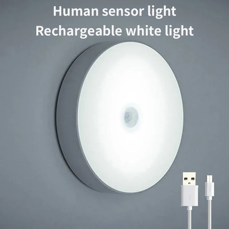 Motion Sensor Cabinet Light, USB Rechargeable, 120° Detection, 3–6m Range, 0.6W LED, Warm or White Light - product view 2
