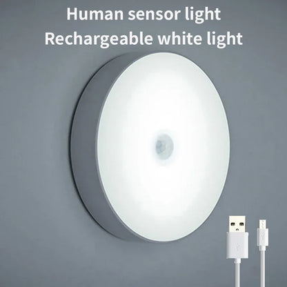 Motion Sensor Cabinet Light, USB Rechargeable, 120° Detection, 3–6m Range, 0.6W LED, Warm or White Light - product view 2