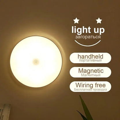 Motion Sensor Cabinet Light, USB Rechargeable, 120° Detection, 3–6m Range, 0.6W LED, Warm or White Light - product view 3