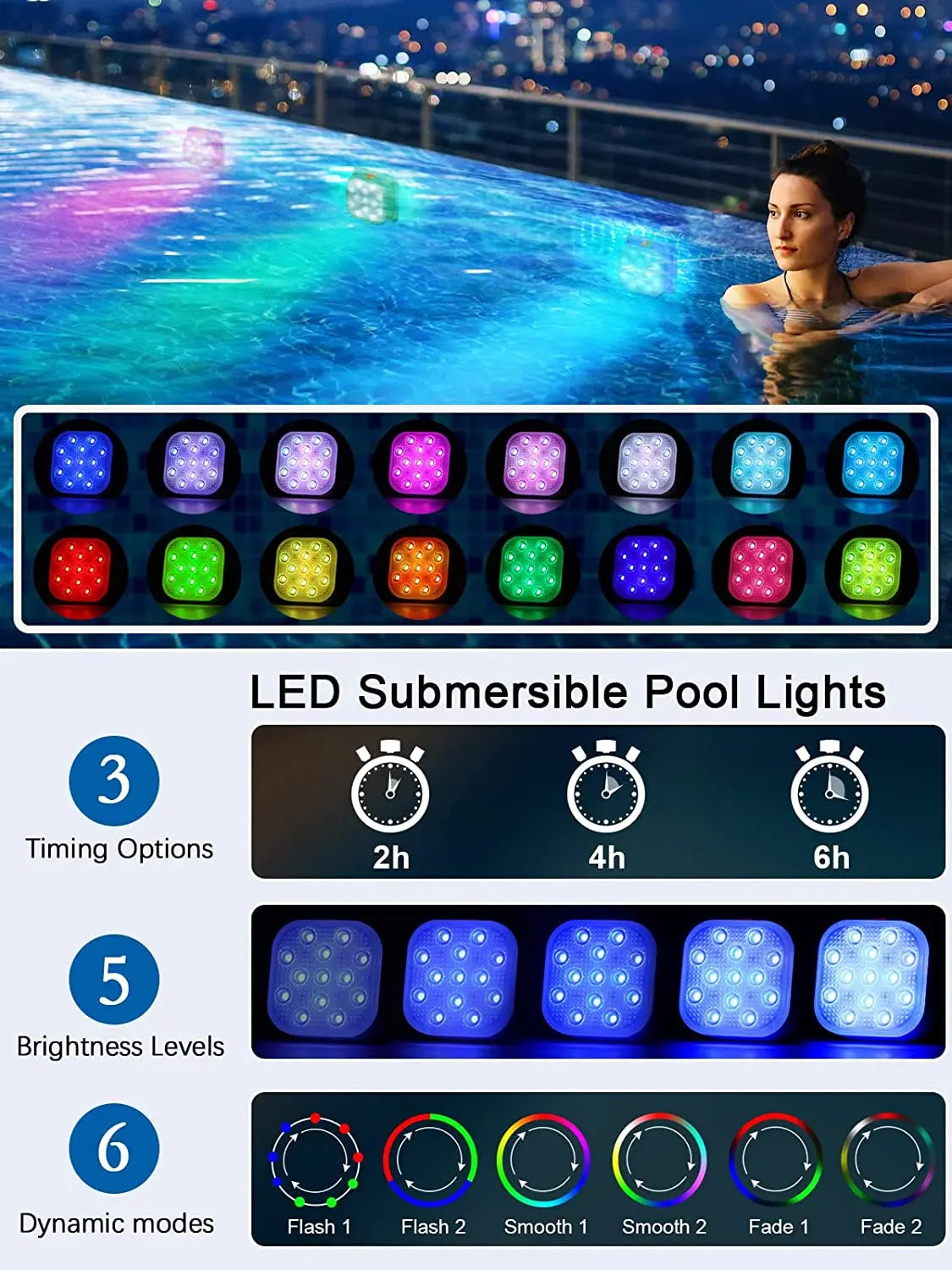 pool lights - product view 2