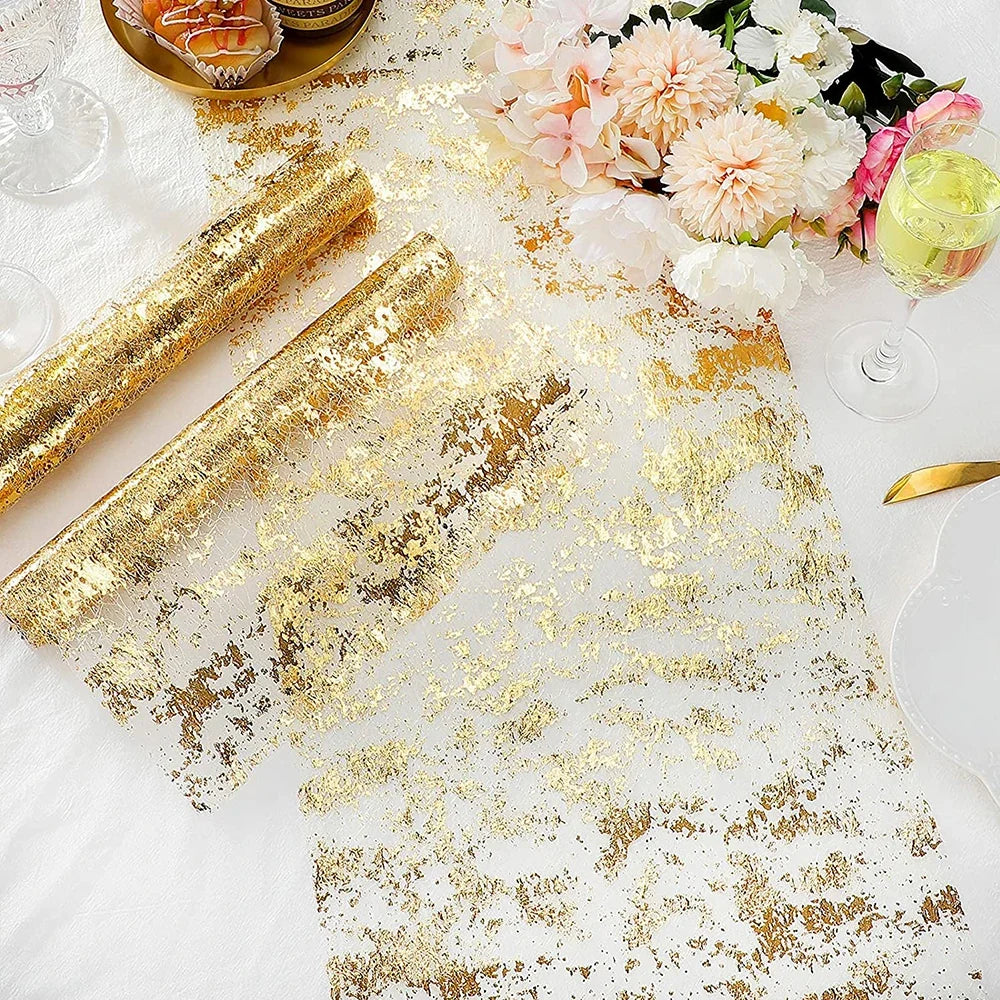 Sequin Glitter Table Runner, 300 x 28 cm Polyester Party Table Decoration, Cut-to-Length Design, 5 Color Options - product view 6