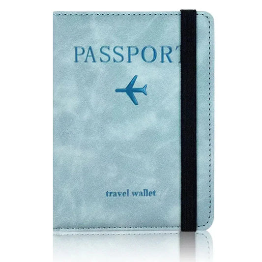 RFID-Blocking Travel Wallet, Solid Passport and Card Holder, Compact Travel Accessory in 6 Colors - product view 1