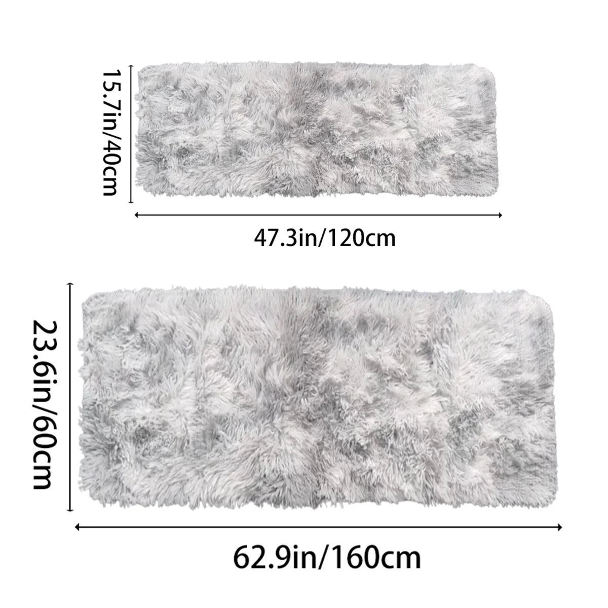 Modern Solid Area Rug, 100% Polyester Machine-Made Carpet with PVC Backing for Bedroom and Decorative Home Use - product view 5