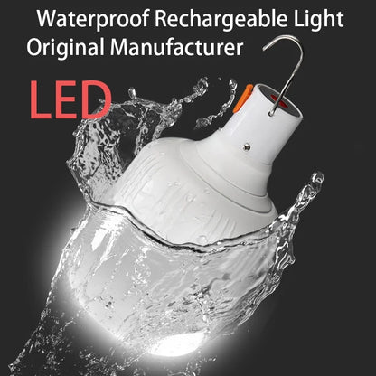 USB Rechargeable Camping Lantern, Adjustable Dimmable White LED Light, 60W Portable Hook Lamp for Outdoor Activities - product view 3
