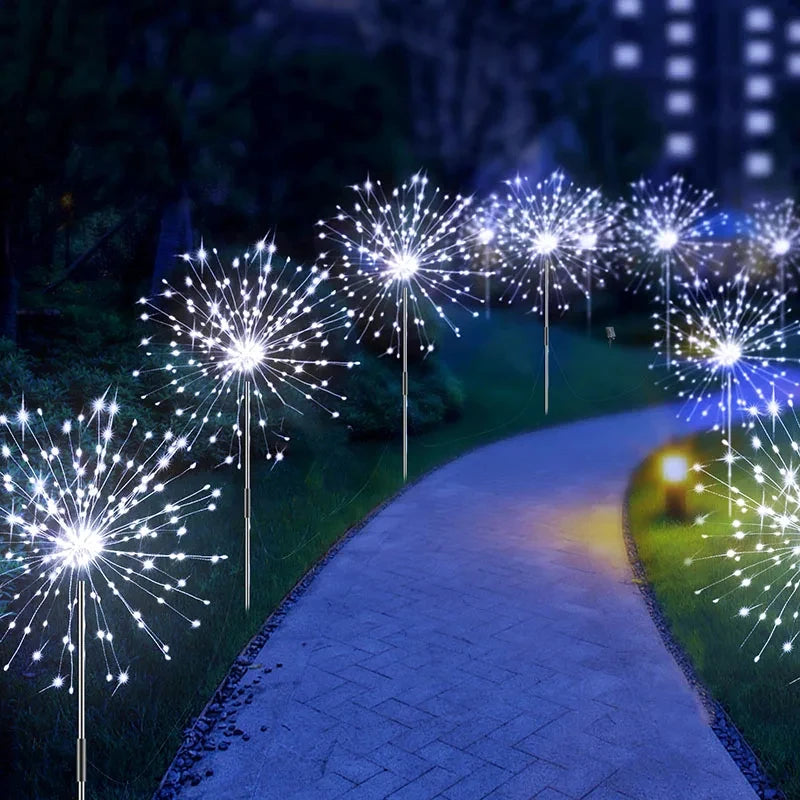 solar garden lights - product view 1