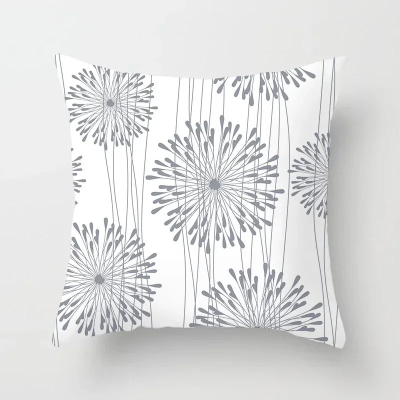 Geometric Outdoor Patio Cushion Cover, Woven Polyester Pillowcase, Square Decorative Cover in Multiple Sizes - product view 3
