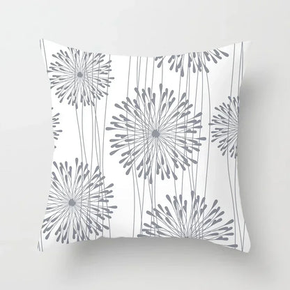 Geometric Outdoor Patio Cushion Cover, Woven Polyester Pillowcase, Square Decorative Cover in Multiple Sizes - product view 3