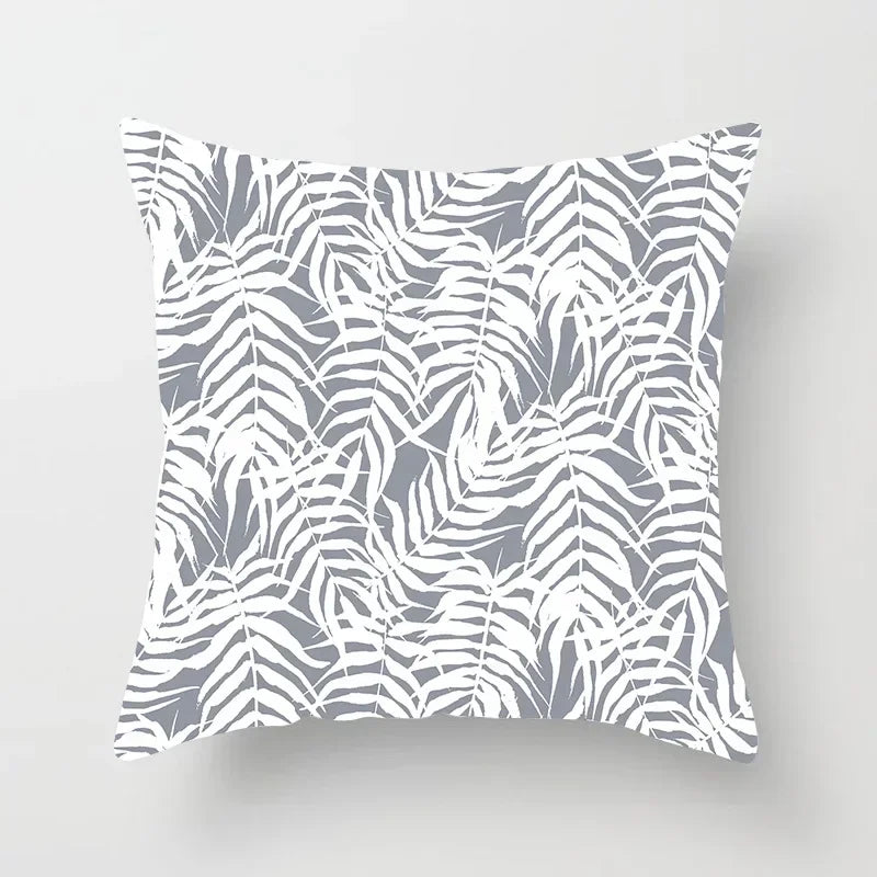 Geometric Outdoor Patio Cushion Cover, Woven Polyester Pillowcase, Square Decorative Cover in Multiple Sizes - product view 6