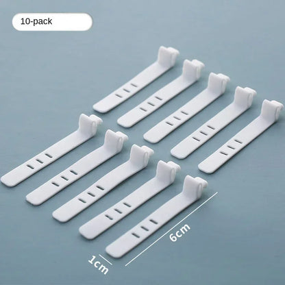 Transparent Cable Storage Box, Reusable Plastic Organizer with Divided Grid Compartments for Chargers and Data Cables - product view 1