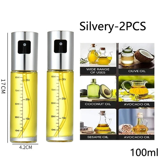 Glass Oil Spray Bottle, Cooking Oil Mister for Olive Oil, Vinegar, BBQ, Salad and Kitchen Baking, 1, 2, 4 or 6 Pieces - product view 1