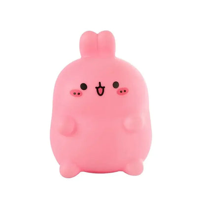 Rabbit Night Light, Battery-Operated LED Table Lamp with Soft Warm Glow, PVC Animal Design for Bedroom Decor - product view 3