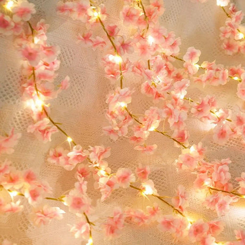 180 cm Artificial Sakura Flower Vine, Silk Decorative Blossoms for Wedding Arches, Home Rooms, Parties and Indoor Displays - product view 1