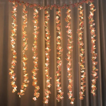 180 cm Artificial Sakura Flower Vine, Silk Decorative Blossoms for Wedding Arches, Home Rooms, Parties and Indoor Displays - product view 5